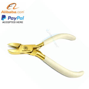 Alicates de corte lateral con logotipo personalizado, alambre dorado, punta de corte afilada, herramienta de joyería de acero inoxidable de alta calidad, 5 pulgadas, OEM - Product Image 5