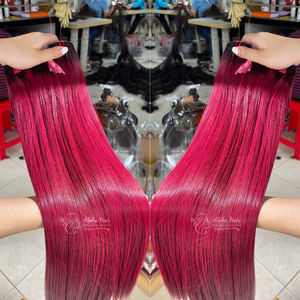 Extensiones de cabello humano vietnamita recto de hueso sedoso Trending Lace Front Sin procesar Paquetes de doble dibujado Lujoso disponible - Product Image 4