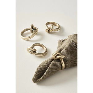 Modern Eco-Friendly Brass Napkin <b>Rings</b> with Bamboo Border Design for Wedding Table Decoration Customizable Shape and Width - Product Image 4