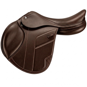 Premium Genuine Leather English Saddle Wholesale Classic Brown Jumping Saddle Close Contact Horse Riding <b>Equestrian</b> SURGIGYNE - Product Image 1