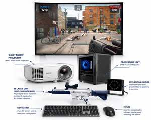 Jeu de tir interactif Eshark Projection et simulateur de zone de divertissement - Product Image 6