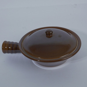 Modern Brown <b>Ceramic</b> Sapo Bowl with Handle Microwave Safe & Dishwasher Safe for Restaurant Hot <b>Pot</b> Soup Noodle Serving Tableware - Product Image 5
