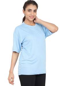 Camiseta Deportiva de Manga Corta para Mujer, de Alta Comodidad, Secado Rápido, Estampada, para Verano, de Proveedor de India, Precio al por Mayor - Product Image 3