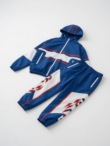 Custom Summer Nylon <b>Polyester</b> Shell <b>Tracksuit</b> Two Piece Jogging Heat Suit Track Windbreaker Jacket Sets for Men Sweat Suit - Product Image 3