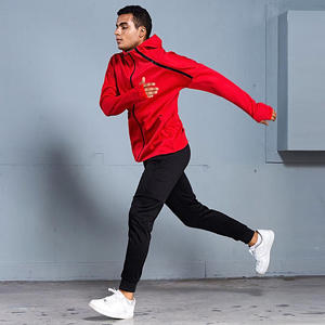 ชุดวอร์มกีฬาแบบลำลองคุณภาพพรีเมียม พร้อมโลโก้สั่งทำพิเศษ ดีไซน์ซิปตัดต่อสี พร้อมขอบแต่งแบบพิเศษ สำหรับผู้ชาย - Product Image 5