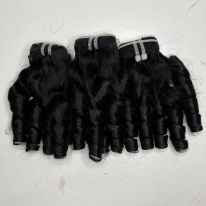 Extensions de cheveux bouclés naturels, lots de mèches de cheveux humains bruts, double épaisseur, pointes épaisses, fournisseur de cheveux bouclés doux - Product Image 1