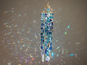 Blue Crystal Sun Catcher For Home Decoration And Gifting Elegant Hanging <b>Light</b> Catcher <b>Window</b> Decor Balcony Stylish Gift Item - Product Image 1