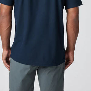 T-shirt pour homme à col rabattu avec fermeture boutonnée et logo, pour les acheteurs en gros, 100% coton / prix d'usine abordable, décontracté - Product Image 5