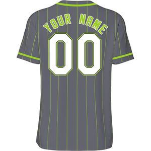 Customizable Baseball Jersey V Neck Short Sleeve Breathable Quick Dry Anti-Bacterial Silk Screen Printed Adult Unisex 100% - Product Image 4