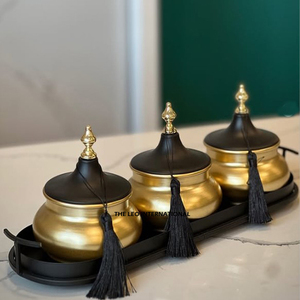 Middle East Style Dates Pots With Lids For Serving Use <b>Chocolate</b> Date Bowl Luxury Quality Arabic Date Serving Bowl - Product Image 6