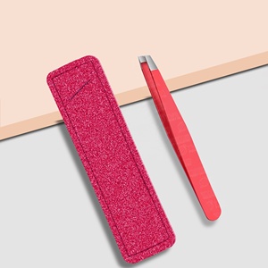 Pince à sourcils personnalisée en acier inoxydable de haute précision avec pointe inclinée Outil de beauté des yeux de qualité supérieure Pince à épiler à sourcils - Product Image 4