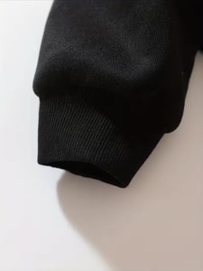 Sudadera con capucha corta de forro polar para mujer, estilo urbano personalizado, con cremallera, lisa, vintage, de punto, con capucha y manga regular, estilo otoñal - Product Image 3