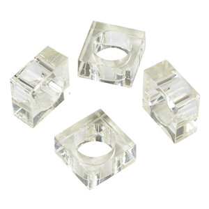 Anillo para Servilletas de Macramé Acrílico, Diseño Clásico Cuadrado, Ecológico, Hecho a Mano, Accesorios de Decoración para Mesa - Product Image 3