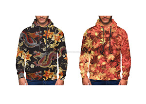 Sudadera con Capucha Unisex de Alta Calidad, Corte Regular, Diseño Personalizado con Patrón Sublimado en 3D, 100% Poliéster de Secado Rápido para Invierno - Product Image 5