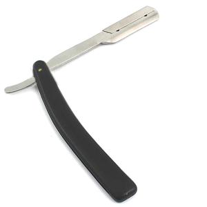 Professional Stainless Steel <b>Straight</b> Razor Black ABS Handle Barber Face Shaving Tool - Product Image 1