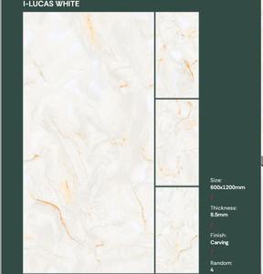 Carreaux de sol pour salon moderne 600x1200mm, aspect marbre poli, en porcelaine, pour villa, école, hôtel, usage commercial - Product Image 2