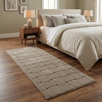 Luxury Modern Wool Walk in Closet Runner Rug Custom Geometric Pattern Hand Tufted Carpet Latex Backing Wholesale Manufacturer