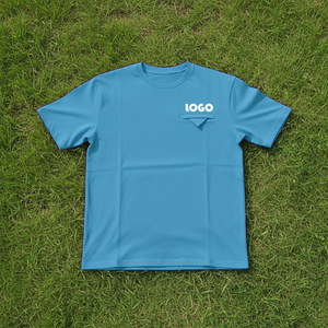 เสื้อยืดโอเวอร์ไซส์ผู้ชายผ้าฝ้าย 100% คุณภาพสูง 220 กรัม ปักโลโก้ 3 มิติ แบบกำหนดเอง ดีไซน์เรียบง่าย - Product Image 1