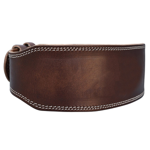 Custom Cowhide Lightweight Breathable Adjustable Non-Slip Weightlifting <b>Belt</b> Hook Loop Closure for Gym Training Professional - Product Image 2