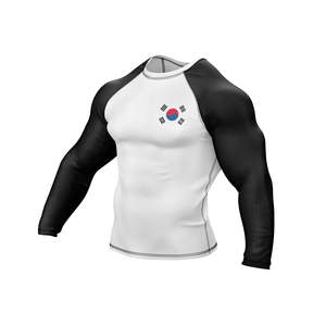 Men's <b>Long</b> <b>Sleeve</b> Rash Guard Compression Shirt Breathable Quick-Dry UPF50+ Anti-Bacterial for BJJ MMA Grappling No Gi - Product Image 2