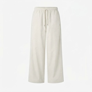 B2B Supplier Private Label Unisex Taslan Nylon <b>Drawstring</b> Track Pants Retro Casual <b>Trousers</b> - Product Image 2