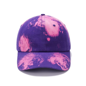 <b>Purple</b> Pink Tie Dye Baseball Cap Unisex Street Style Casual <b>Hat</b> Digital Printing 100% Cotton Spring Summer Adult Fit - Product Image 4
