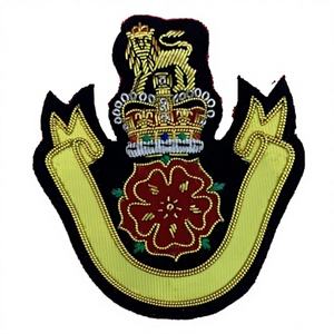 Écussons de blazer et de casquette pour uniforme de cérémonie, de haute qualité, à coudre, en fil de bullion, avec design personnalisé, prix usine bas - Product Image 6