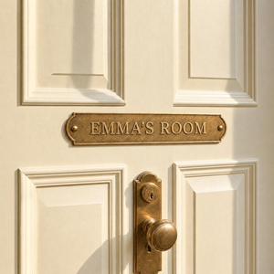 Personalized Brass <b>Name</b> Plate Custom Door <b>Plaque</b> Engraved Wall Nameplate Bedroom <b>Name</b> Sign Husband Gift Memorial Pet <b>Plaque</b> - Product Image 1