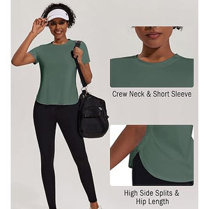 T-shirts Essentiels à Col Rond pour Femme – Vente en Gros, Mélange Coton/Bambou, Coupe Oversize, Style Streetwear, Nouvelle Collection Été, Écoresponsable - Product Image 4