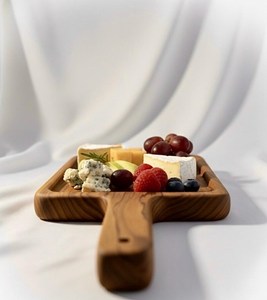 Planche à fromage artisanale en teck – Plateau de charcuterie artisanal - Product Image 2