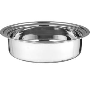 Casserole de luxe en acier inoxydable avec support en métal noir, couvercle en dôme, chauffe-plats isolé, extérieur thermolaqué, diamètre 28 cm - Product Image 5