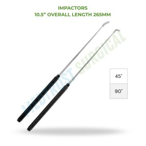Impactadores de Neurocirugía de 10.5 Pulgadas (265mm), Instrumento Quirúrgico para Columna Vertebral, Herramienta para Colocación de Implantes de Injerto Óseo - Product Image 2