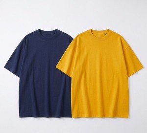 T-shirt à col rond pour homme en coton doux, manches courtes, léger, respirant, décontracté, pour l'été, confort quotidien - Product Image 5