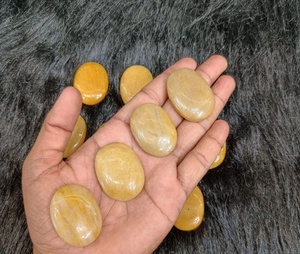 Piedra Ovalada de Aventurina Amarilla Pulida de Alta Calidad y Duradera para Sanación, Reiki, Meditación, Energía - Marca Rais Agate - Product Image 1