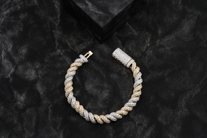 Top Valued 9mm Diamond <b>Rope</b> <b>Bracelets</b> for Unisex Best Prices Sale Fashionable Fine Jewelry Statement Pieces - Product Image 2