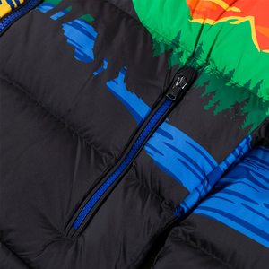 Custom Print Men's Puffer Jacket Winter Warm Hooded <b>Bubble</b> <b>Coat</b> Graphic Outdoor Landscape Windproof Quilted Parka Down Jacket - Product Image 6
