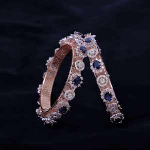 Luxury Trendy Rhodium Plated Filled Diamond Women's 14K <b>Rose</b> <b>Gold</b> Pacheli <b>Bangle</b> Lab Grown 10.74 CT Oval Cut EF Color IGI - Product Image 1