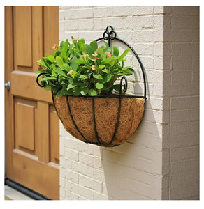 Pot à fleurs carré en fer noir pour décoration murale de jardin, idéal pour la maison et les hôtels. - Product Image 4