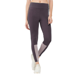 Premium Spandex Compression Leggings Custom Logo Patchwork Gym Tights Squat Proof Women’s Fitness Yoga Leggings Manufacturer - Product Image 1