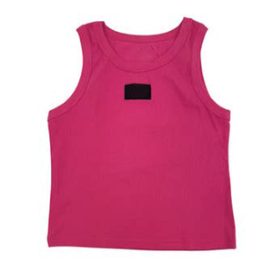 Camiseta sin mangas acanalada personalizada para mujer, de algodón elástico, informal, básica, de verano, con cuello redondo y ajuste ceñido. - Product Image 1
