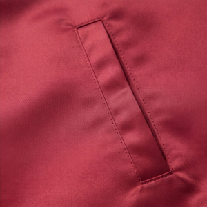 Wholesale Zipper Bomber Jacket <b>Men</b> Crewneck <b>Long</b> Sleeve 100% Satin Varstiy Bomber Jackets <b>Men's</b> Winter Warm Up Bomber <b>Coat</b> - Product Image 4
