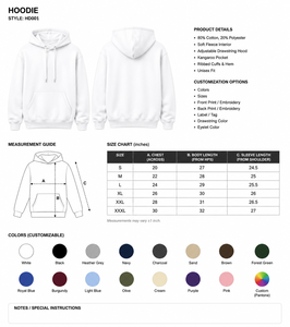 Fabricantes de sudaderas con capucha blancas personalizadas de 350 g/m², sudaderas con capucha extragrandes unisex personalizadas para hombre y personalizables - Product Image 1
