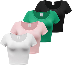 Crop top tendance pour femme, style décontracté urbain, crop top d'été à la mode pour femme - Product Image 5