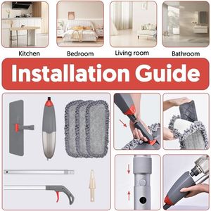Mopa de Microfibra Domi-Patrol con Pulverizador para Limpieza en Seco o Húmedo de Pisos de Madera, Laminados y Azulejos, Sin Polvo, para Todo Tipo de Superficies - Product Image 2