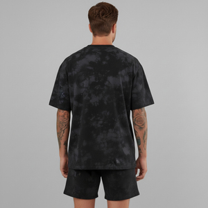 Ensemble d'été pour homme, doux et confortable, deux pièces, effet délavé, t-shirt et short assortis, idéal pour le fitness, la plage et les vacances - Product Image 5
