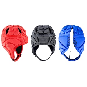 Protection de tête unisexe en nylon respirant, mini masque facial rond ovale pour casque de football, protection de la tête - Product Image 2