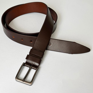 High Density Genuine Leather <b>Men</b> <b>Belt</b> Custom Size OEM Private Label Classic Business Casual Strap <b>Belt</b> LMB-0099 - Product Image 5