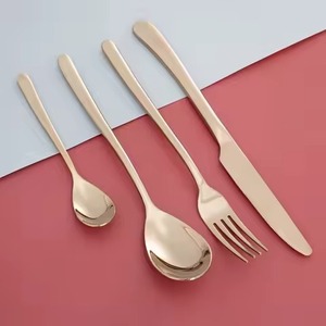 Juego de Cubiertos de Metal de Alta Calidad para Cocina, Juego de Cubiertos de Acero Inoxidable, Cuchara, Tenedor, Cuchillo, Vajilla Premium - Product Image 2