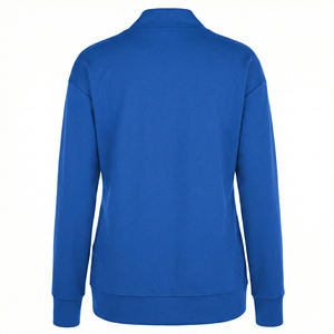 เสื้อแจ็คเก็ตสครับแบบซิปหน้าสำหรับผู้หญิงสั่งทำขายส่ง คอวี ทรงแอธเลติก ยืดหยุ่นได้ เหมาะสำหรับพยาบาลโรงพยาบาล ชุดยูนิฟอร์มทางการแพทย์ - Product Image 3