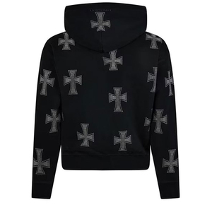Chándal de Hombre con Pedrería, Chándal Premium con Capucha, Tela de Algodón Suave, Adorno de Pedrería, Ropa Deportiva Casual Moderna, Venta al Por Mayor - Product Image 3